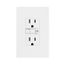 Gfci Receptacle, Audible Alarm, Self-Test, #14 -10 Awg 15A 125V, 2-Pole 3-Wire, TRSGFA15W