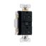 Gfci Receptacle, Audible Alarm, Self-Test, #14 -10 Awg 20A 125V, Black, 2-Pole 3-Wire, TRSGFA20BK