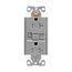Gfci Receptacle, Audible Alarm, Self-Test, #14 -10 Awg 20A 125V, Gray, 2-Pole 3-Wire, TRSGFA20GY