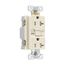 Gfci Receptacle, Audible Alarm, Self-Test, #14 -10 Awg 20A 125V, Light Almond, 2-Pole 3-Wire, TRSGFA20LA