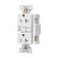 Gfci Receptacle, Audible Alarm, Self-Test, #14 -10 Awg 20A 125V, 2-Pole 3-Wire, TRSGFA20W