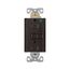 Hospital Grade Gfci Receptacle, Self-Test, #14 -10 Awg 15A 125V, Brown, 2-Pole 3-Wire, TRSGFH15FB