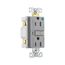 Hospital Grade Gfci Receptacle, Self-Test, #14 -10 Awg 15A 125V, Gray, 2-Pole 3-Wire, TRSGFH15FGY
