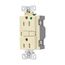 Hospital Grade Gfci Receptacle, Self-Test, #14 -10 Awg 15A 125V, Light Almond, 2-Pole 3-Wire, TRSGFH15FLA