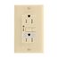Gfci Receptacle, Nightlight, Self-Test, #14 -10 Awg 15A 125V, Ivory, Night Light, 2-Pole 3-Wire, TRSGFNL15V