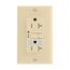 Gfci Receptacle, Nightlight, Self-Test, #14 -10 Awg 20A 125V, Ivory, Night Light, 2-Pole 3-Wire, TRSGFNL20V