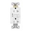 Gfci Receptacle, Nightlight, Self-Test, #14 -10 Awg 20A 125V, Night Light, 2-Pole 3-Wire, TRSGFNL20W