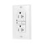 Gfci Receptacle, Nightlight, Self-Test, #14 -10 Awg 20A 125V, Night Light, 2-Pole 3-Wire, TRSGFNL20W
