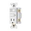 Gfci Receptacle, White A42, TRSGFS15W-M-L