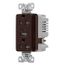Combo Usb Type A & C Charger, 20A 5-20R Receptacle, Brown, Usb, Brass, Flush, 2-Pole, 3-Wire, TRUSBAC20B-BOX