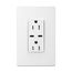 Combination Usb Type-C Charger, 15A 5-15R Receptacle, 5A, 125 Vac, White, Box, TRUSBC15W-BX-L