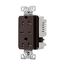 Combination Usb Type-C Charger, 20A 5-20R Receptacle, 5A, 125 Vac, Brown, Box, TRUSBC20B-BOX
