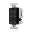 Combination Usb Type-C Charger, 20A 5-20R Receptacle, 5A, 125 Vac, Black, Box, TRUSBC20BK-BOX