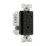 Combination Usb Type-C Charger, 20A 5-20R Receptacle, 5A, 125 Vac, Black, Box, TRUSBC20BK-BOX