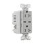 Combination Usb Type-C Charger, 20A 5-20R Receptacle, 5A, 125 Vac, Grey, Box, TRUSBC20GY-BOX