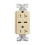 Combination Usb Type-C Charger, 20A 5-20R Receptacle, 5A, 125 Vac, Ivory, Box, TRUSBC20V-BOX