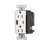 Combination Usb Type-Ac Charger With Power Delivery, 15A 5-15R Receptacle, 60W,125Vac, W, TRUSBPDAC15W-BOX