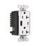 Combination Usb Type-Ac Charger With Power Delivery, 20A 5-20R Receptacle, 60W,125Vac, W, TRUSBPDAC20W-BOX