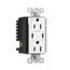 Combination Usb Type-C Charger With Power Delivery, 15A 5-15R Receptacle, 60W,125Vac, W, TRUSBPDC15W-BOX