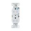 Residential Duplex Receptacle, #14-10 Awg 15A 125V, SideAnd Push, Gray, Weather Resistant, TWR270GY