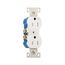 Residential Duplex Receptacle, #14-10 Awg 15A 125V, SideAnd Push, Gray, Weather Resistant, TWR270GY
