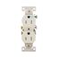 Residential Duplex Receptacle, #14-10 Awg 15A 125V, Light Almond, Weather Resistant, TWR270LA