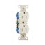 Residential Duplex Receptacle, #14-10 Awg 15A 125V, Light Almond, Weather Resistant, TWR270LA