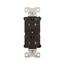 Commercial Duplex Receptacle, #14-10 Awg 20A 125V, Back & Side, Brown, Weather Resistant, TWRBR20B