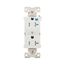 Commercial Duplex Receptacle, #14-10 Awg 20A 125V, Back & Side, Ivory, Weather Resistant, TWRBR20WBXSP