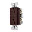Tamper And Weather-Resistant, Self-Test Gfci, 15A, 125V, Brown, Slim Design, TWRGF15B