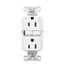 Tamper And Weather-Resistant, Self-Test Gfci, 15A, 125V, White, 50 Pack, Slim Design, TWRGF15W-50