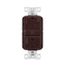 Tamper And Weather-Resistant, Self-Test Gfci, 20A, 125V, Brown, Slim Design, TWRGF20B