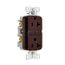 Tamper And Weather-Resistant, Self-Test Gfci, 20A, 125V, Brown, Slim Design, TWRGF20B