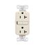Tamper And Weather-Resistant, Self-Test Gfci, 20A, 125V, Light Almond, Slim Design, TWRGF20LA
