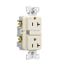 Tamper And Weather-Resistant, Self-Test Gfci, 20A, 125V, Light Almond, Slim Design, TWRGF20LA