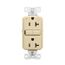 Tamper And Weather-Resistant, Self-Test Gfci, 20A, 125V, Ivory, Slim Design, TWRGF20V