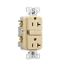 Tamper And Weather-Resistant, Self-Test Gfci, 20A, 125V, Ivory, Slim Design, TWRGF20V