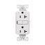 Tamper And Weather-Resistant, Self-Test Gfci, 20A, 125V, White, 50 Pack, Slim Design, TWRGF20W-50
