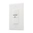 Vacancy Sensor & Dimmer, Dimmer Sensor, 120V, White, 1-Pole, 1-Phase, 1000 Sq Ft, Vacancy, 600W, VS106D1-W
