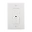 Vacancy Sensor Switch, No Neutral Connection, 120V, 1-Pole, 3-Way, 1-Phase, 450 Sq Ft, 600W, VS306U-W