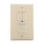 Vacancy Sensor Dual Switch, Dual Switch, w/ Nightlight, 120V, Almond, 1-Pole, 3-Way, 1000 Sq Ft, VS310R-A