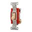 Toggle Switch, Ivory, Screw, Flush, 2-Pole, Dual Pole, Brass, 120/277 Vac, #14 To10 Awg, WD1222V