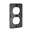 Metal Portable Outlet Box, Black, Duplex Receptacle, Alcryn And Valox, WD3051BK