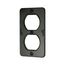 Metal Portable Outlet Box, Black, Duplex Receptacle, Alcryn And Valox, WD3051BK