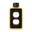 Non-Metallic Portable Outlet Box Depth, Black, Duplex Receptacle, Alcryn & Valox, WD3059BK-DDN