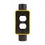 Non-Metallic Portable Outlet Box, Extra Depth Feed Through, Black, Duplex Receptacle, WD3090FBK-DDN