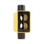 Non-Metallic Portable Outlet Box, Extra Depth Feed Through, Black, Duplex Receptacle w/ Flip Lid, WD3090FBK-DDW