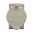 Weatherpoof Receptacle Cover, Self-Closing, Surface Mount, Gray, Single Receptacle, 2.25" Dia., WP2