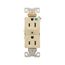 Commercial Duplex Receptacle, #14-10 Awg 15A 125V, Back & Side, Ivory, Weather Resistant, WRBR15V