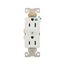 Commercial Duplex Receptacle, #14-10 Awg 15A 125V, Back & Side, Weather Resistant, WRBR15W